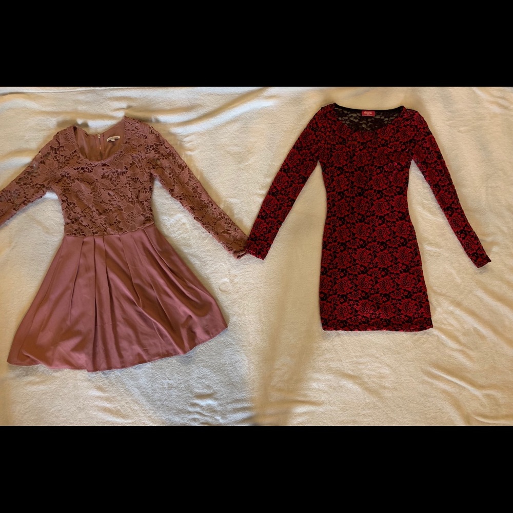 2 long sleeve dresses bundle!